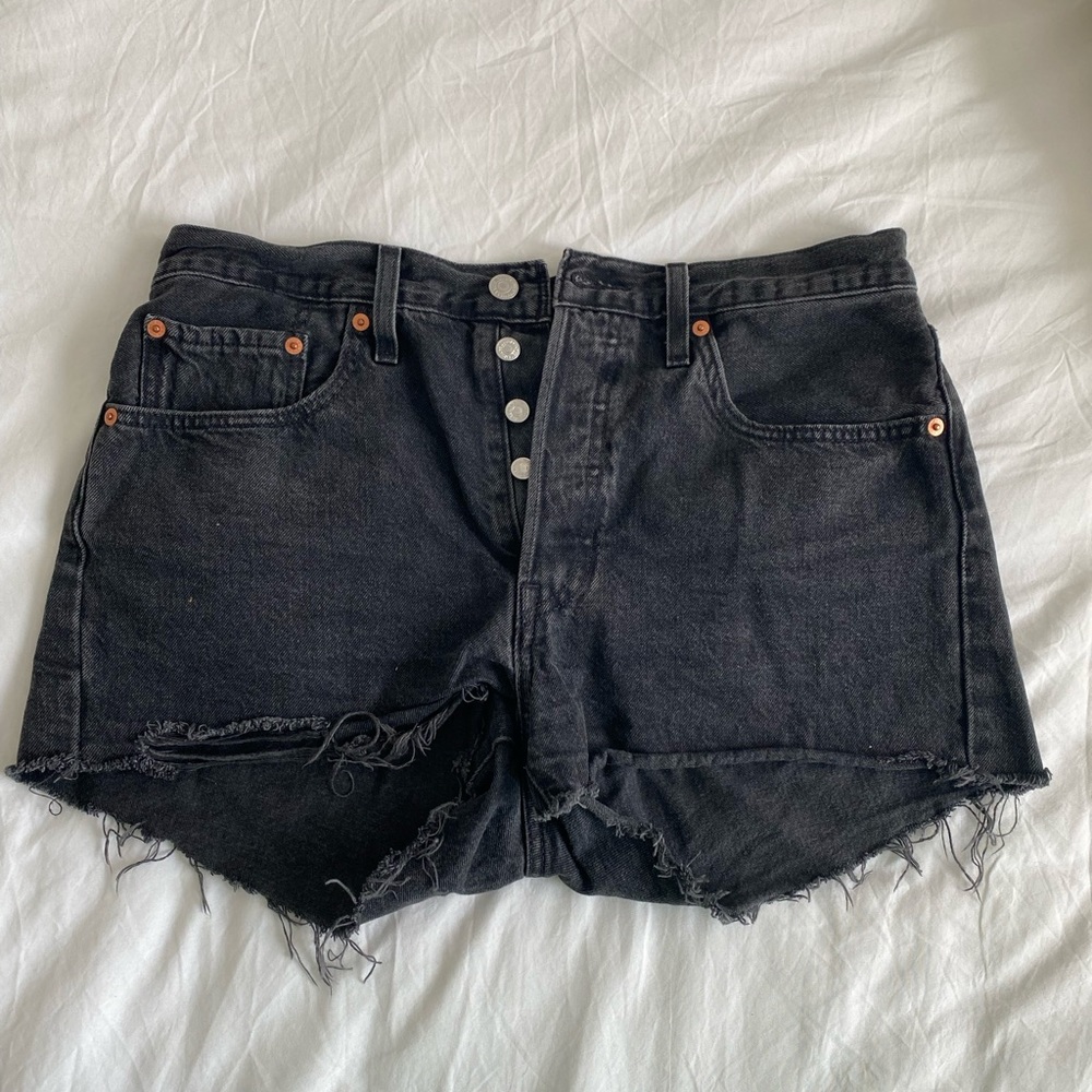 Levi’s 501 Black Denim Shorts